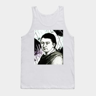 Friedrich Schlegel Black and White Portrait | Friedrich Schlegel Artwork 3 Tank Top